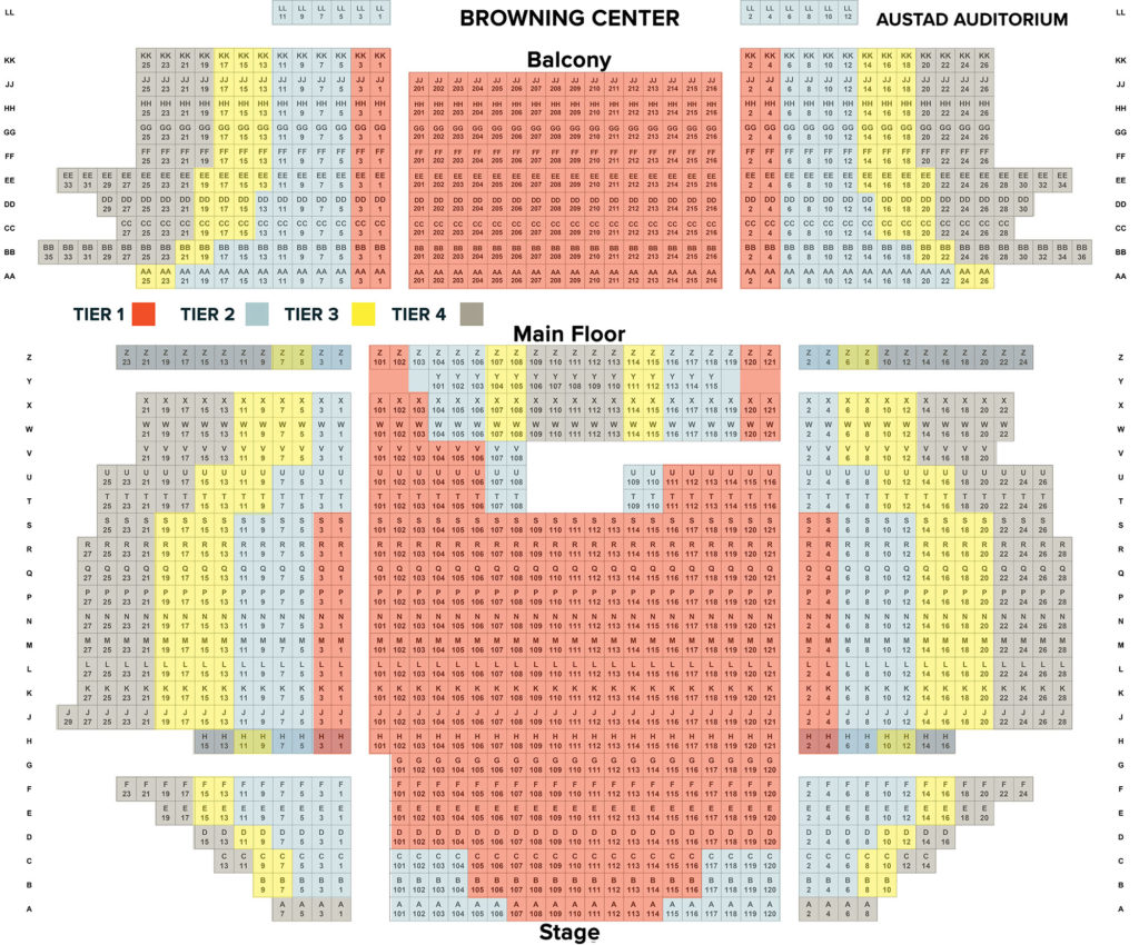 Venue Seating Maps Onstage Ogden